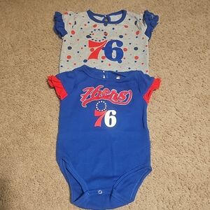 Philadelphia 76ers Baby Bodysuit Set
